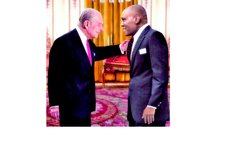 Reggie Winston meets Prince Phillip