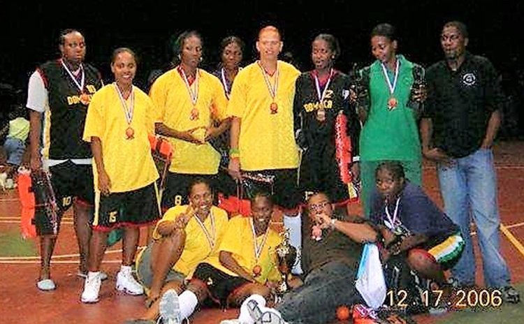 Dominica's Women's Basketball Team, 3rd Place in Gillian Brazer Tourney, Antigua, 2006