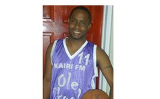 Garvin Richards of DBS Radio plays basketball with Ole Skool