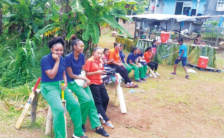  Women cricketers at the Kalinago Territory