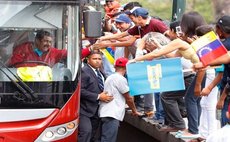 President Maduro arrives in Venezeula after international tour