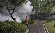 Regular fogging to prevent dengue and other diseases transmitted by mosquitoes in Bali, Indonesia.(WHO photo)